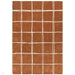 Albany Grid Modern Geometric Hand-Woven Wool Rust/Cream Rug