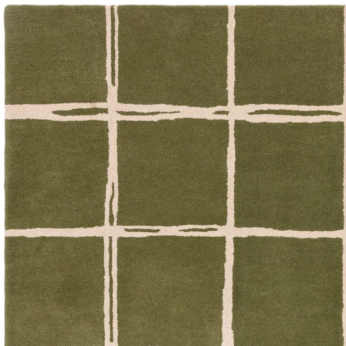 Albany Grid Olive Rug