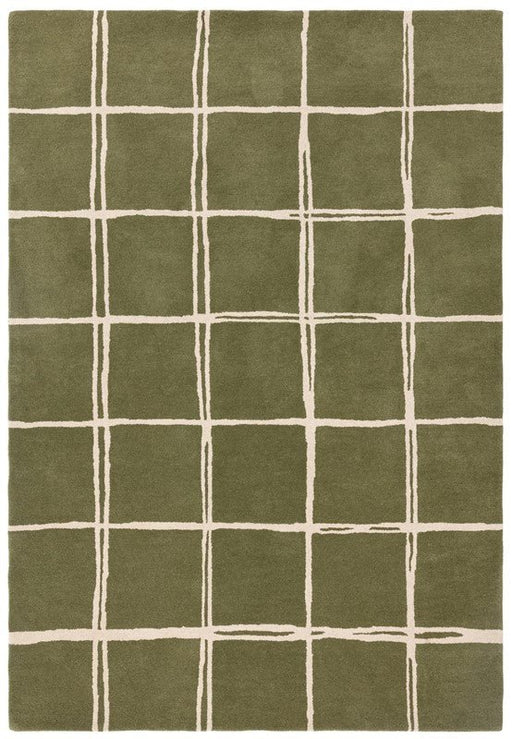 Albany Grid Olive Rug