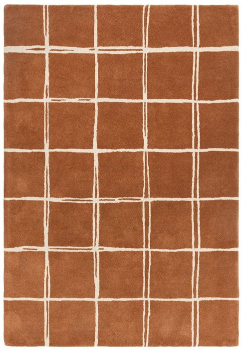 Albany Grid Rust Rug