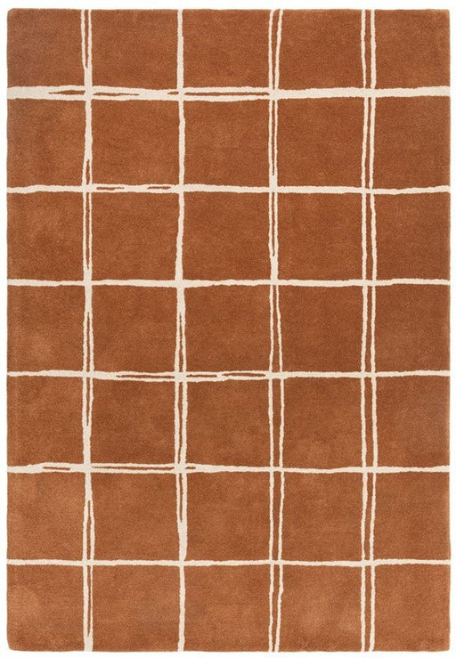 Albany Grid Rust Rug