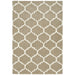 Albany Ogee Modern Geometric Hand-Woven Wool Camel Rug