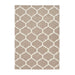 Albany Ogee Modern Geometric Hand-Woven Wool Camel Rug