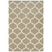 Albany Ogee Modern Geometric Hand-Woven Wool Camel Rug