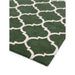 Albany Ogee Modern Geometric Hand-Woven Wool Green Rug