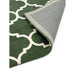 Albany Ogee Modern Geometric Hand-Woven Wool Green Rug