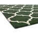 Albany Ogee Modern Geometric Hand-Woven Wool Green Rug