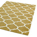 Albany Ogee Modern Geometric Hand-Woven Wool Ochre Rug