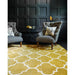 Albany Ogee Modern Geometric Hand-Woven Wool Ochre Rug