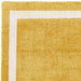 Albi Modern Plain Border Hand-Woven Textured Wool Low Flat Pile Ochre Yellow Runner