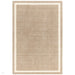 Albi Modern Plain Border Hand-Woven Textured Wool Low Flat Pile Sand Rug