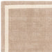 Albi Modern Plain Border Hand-Woven Textured Wool Low Flat Pile Sand Rug