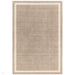 Albi Modern Plain Border Hand-Woven Textured Wool Low Flat Pile Sand Rug