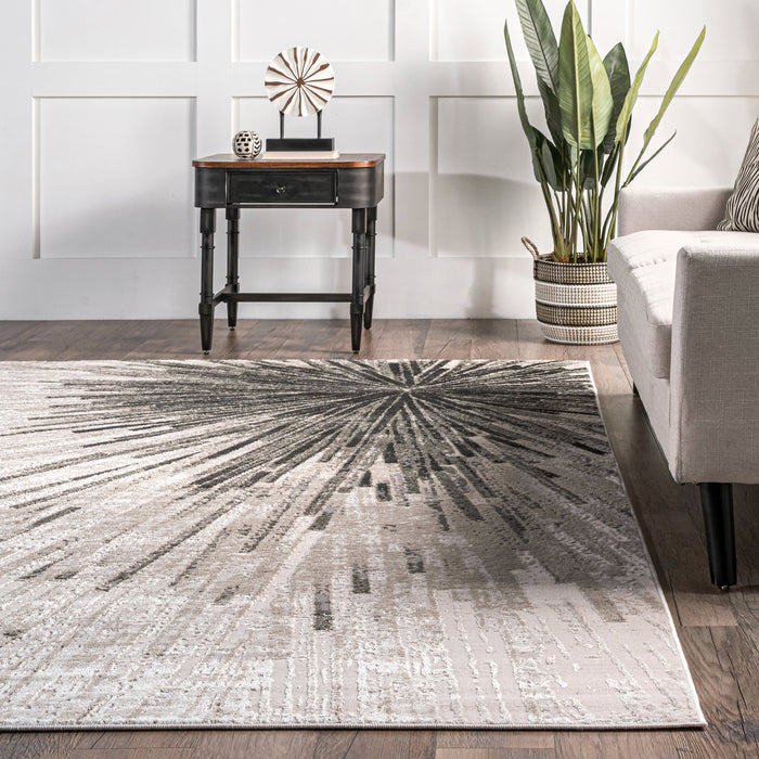 Alessia Beige Abstract Area Rug 160x230 cm