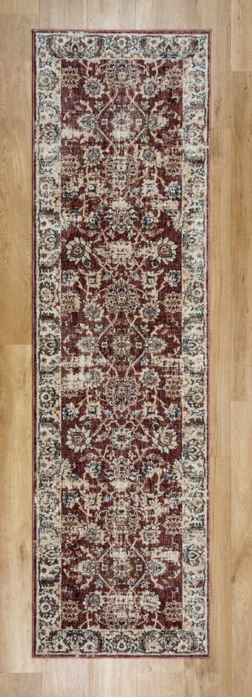 Alhambra 6549A/Red/Red Runner Rug