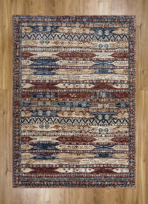 Alhambra 6576A/Ivory/Red Rug