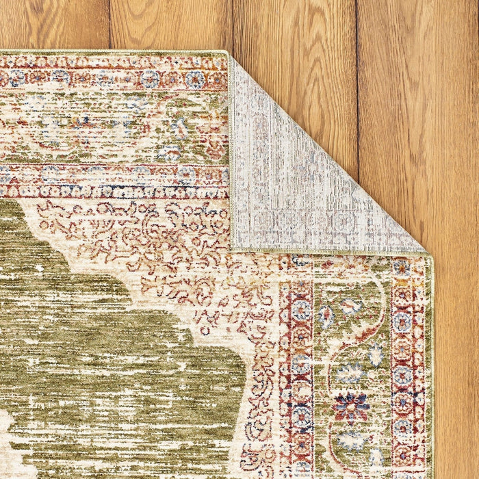 Alhambra 6594B/Ivory/Green Rug