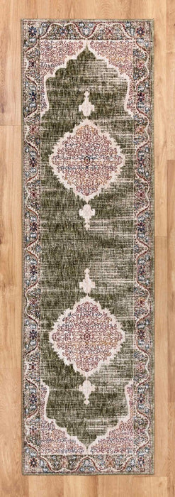 Alfombra Alhambra 6594B/Marfil/Verde