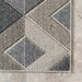 Alianna Grey Tiled Indoor Outdoor Area Rug 120x180 cm