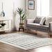 Alice Ebbing Blue Striped Area Rug 160x230 cm