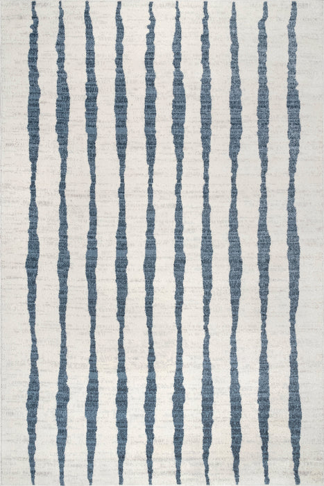 Alice Ebbing Blue Striped Area Rug 160x230 cm