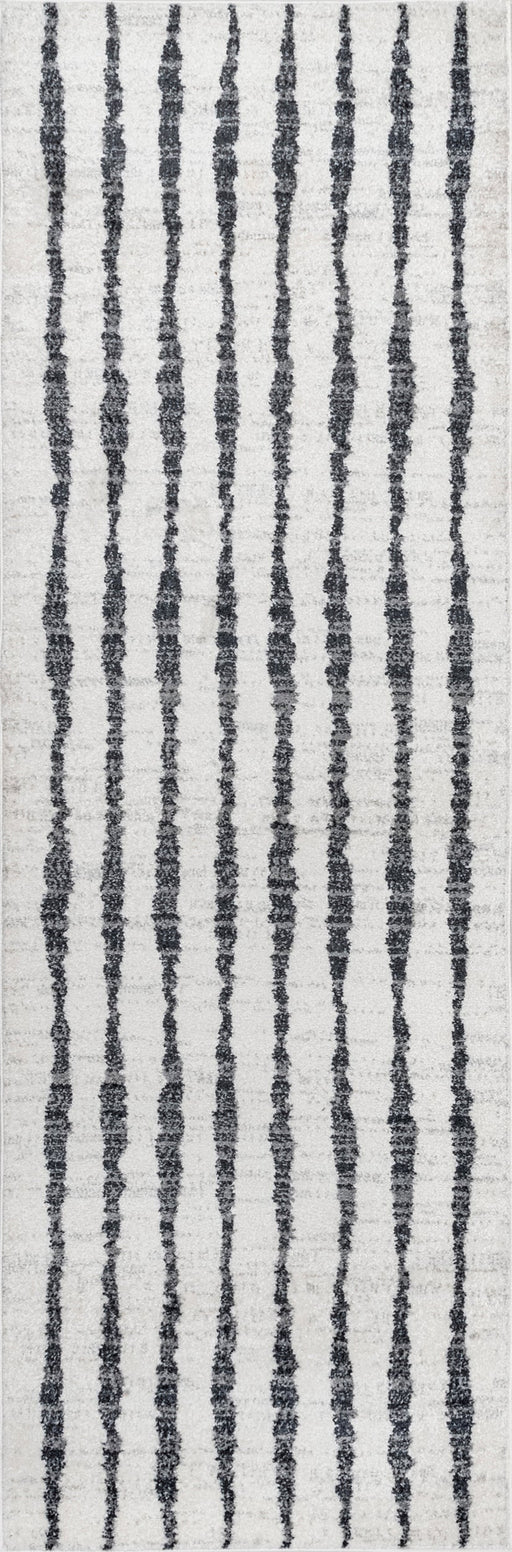 Alice Ebbing Grey Striped Area Rug 160x230 cm