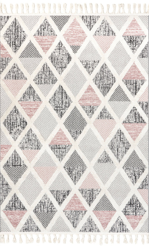 Alicia Trellis Grey Area Rug 140x200 cm