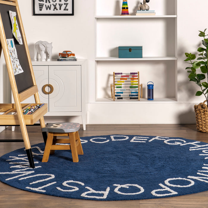 Alphabet Play Area Rug for Nursery 120x160 cm