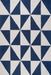 Alyssa Blue Wool Trellis Area Rug 170cm