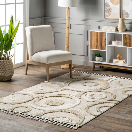 Amal Ivory Area Rug with Elegant Design for Home Décor