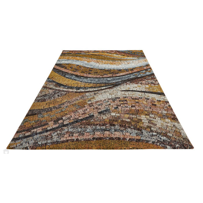 Amara AMA105 Modern Abstract Marbled Granite Stone High-Density Soft-Touch Polyester Bronze Rug