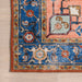 Amaryllis Medallion Washable Area Rug 150x240 cm Rust