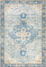 Amaryllis Medallion Washable Area Rug 5x7 Dark Blue