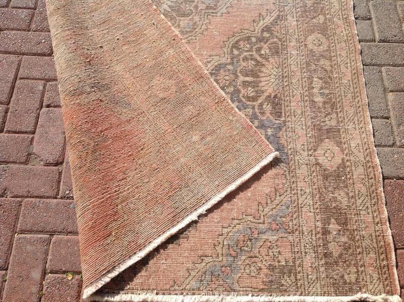 Anatolian Hand Knotted Oushak Runner Rug 335 Cm X 146 Cm