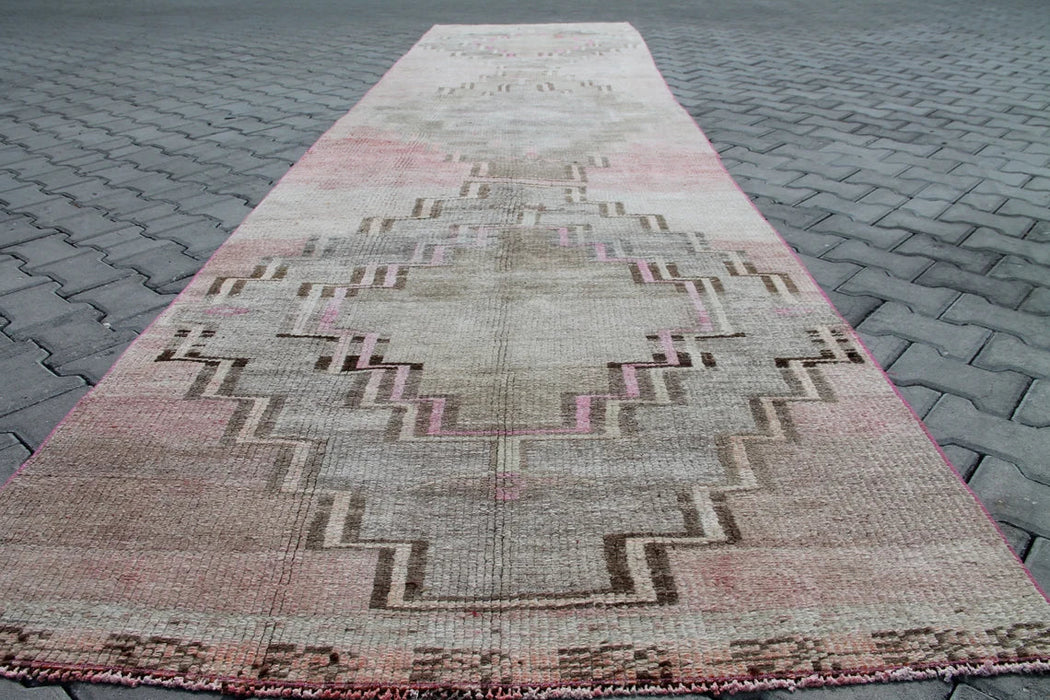 Anatolian Hand Knotted Oushak Runner Rug 501cm x 121cm