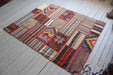 Anatolian Patchwork Kilim Rug 173x213 cm