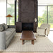 Ander Brown Striped Wool Rug 150x240 cm