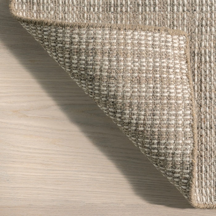 Ander Brown Striped Wool Rug 150x240 cm