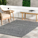 Anisa Recycled Indoor Outdoor Rug 152 cm Grey