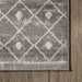 Annalise Grey Trellis Area Rug for Rustic Home Decor