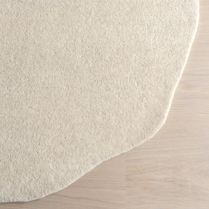 Annapurna Abstract Wool Area Rug 140x200 cm Ivory