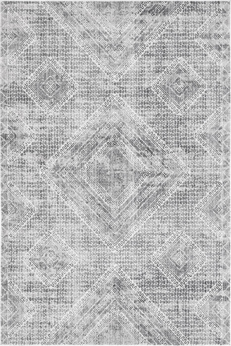 Annie Light Grey Mosaic Diamond Area Rug 150x240 cm