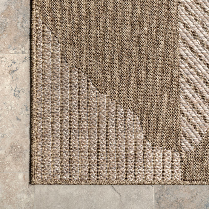 Ansley Abstract Collage Area Rug for Indoor and Outdoor Use