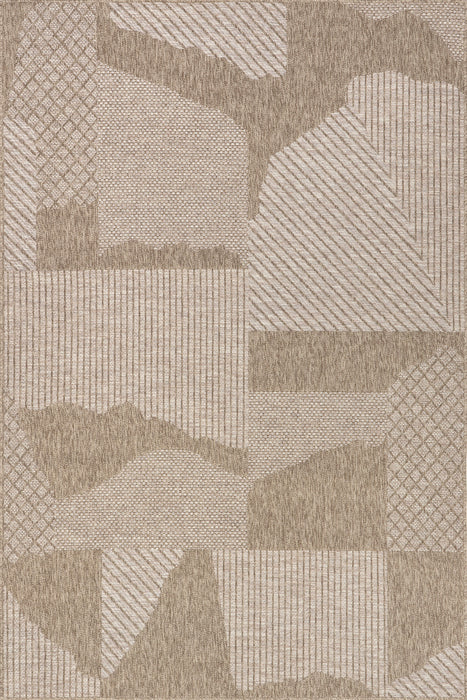 Ansley Abstract Collage Area Rug for Indoor and Outdoor Use