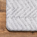 Anti-Fatigue Mat Light Grey Reverse Herringbone Design 60x90 cm