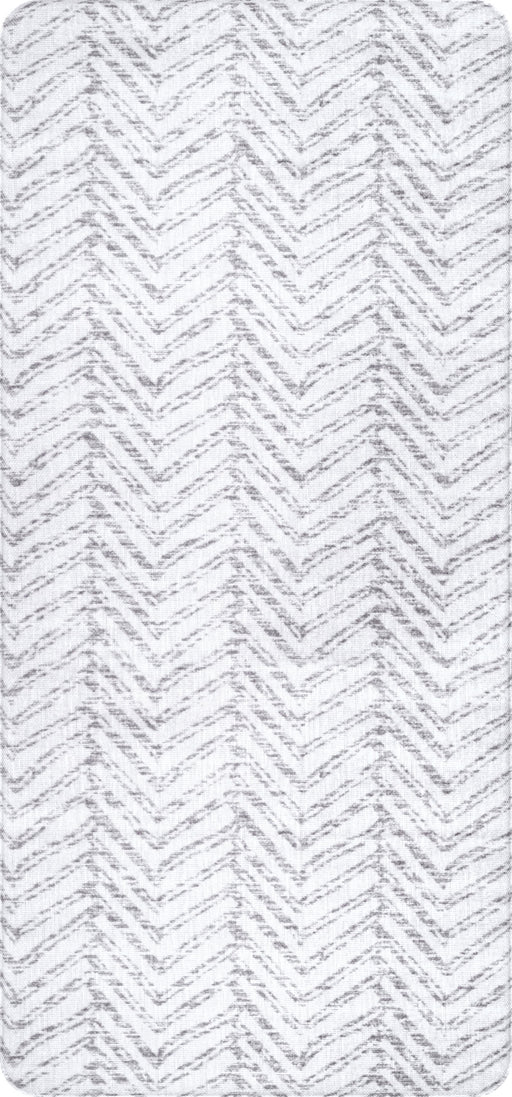 Anti-Fatigue Mat Light Grey Reverse Herringbone Design 60x90 cm