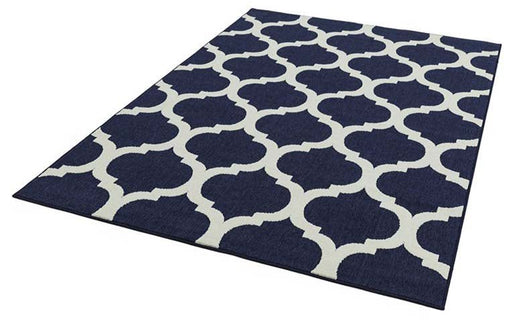 Antibes AN02 Blue Trellis Rug