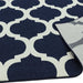 Antibes AN02 Blue Trellis Rug