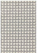 Antibes AN03 White Grey Grid Rug