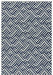 Antibes AN04 Blue White Linear Rug